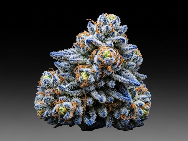Blue Platinum THCa flower — Hybrid, 23.5% THCa